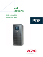 Technical Specifications: MGE Galaxy 5500 20-120 kVA 400 V