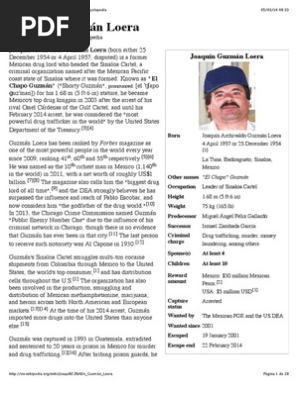 Chapoi Pdf Sinaloa Cartel Joaquin Guzman