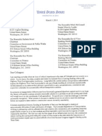 Udall Letter to Congressional Leaders Concerning Looming Insolvency of Highway Trust Fund