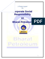 Corporate Social Responsibility at Bharat Petroleum: A Project Report On
