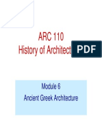 Greek Architecture Lecture module 6