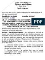 H. Ra 8436 An Act Authorizing The Commission On Elections To Use An Automated Election System