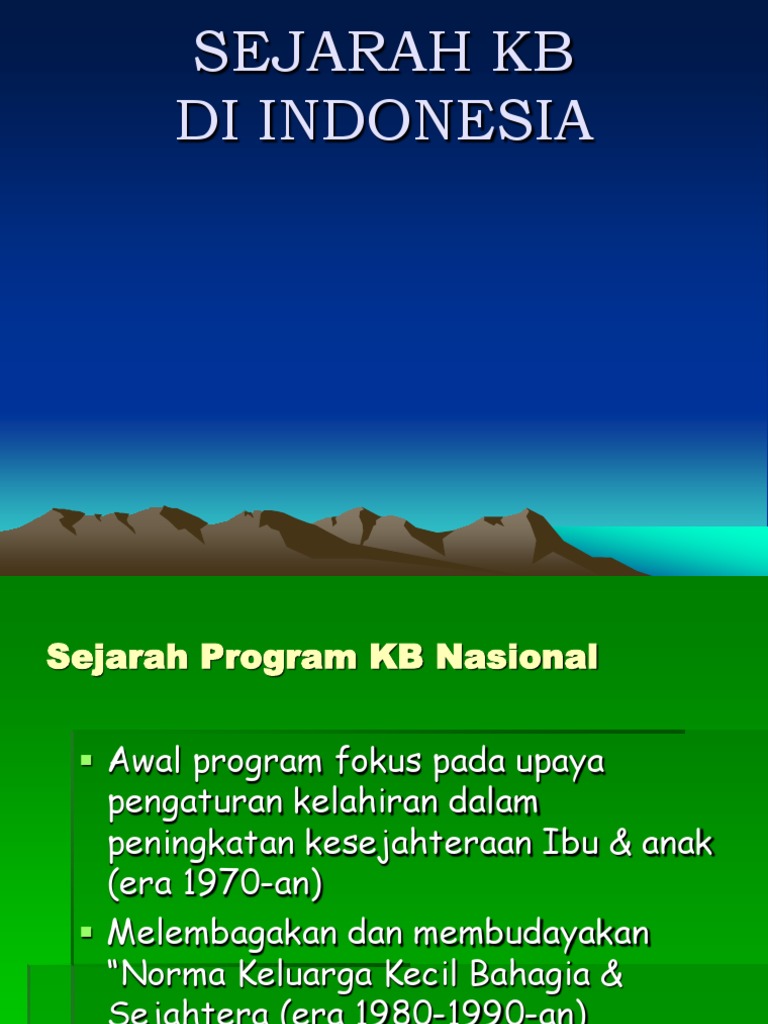 Sejarah KB Di Indonesia  PDF