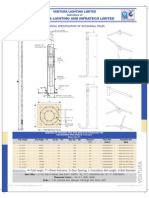 Technical specifications of octagonal lighting poles