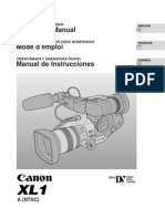 Canon Xl1 Video Camera User Manual