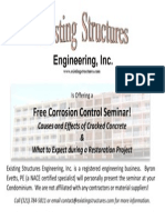 Free Corrosion Control Seminar by Existing Structures