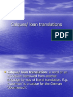 Calques Loan Translations