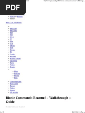 Bionic commando rearmed the pow camp full walkthrough game