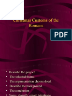 Christmas Customs of The Romans