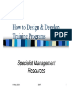 Design Training Programmes