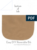 Easy Reversible Bib Pattern - Bottom of Bib