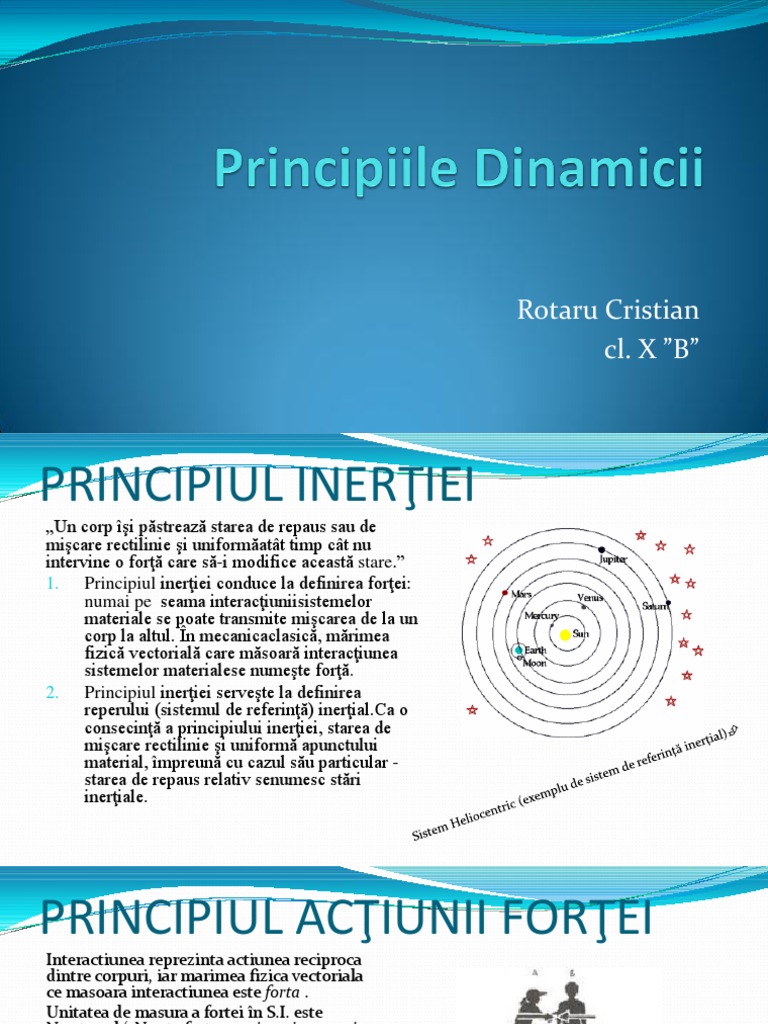 Principiile Dinamicii | PDF