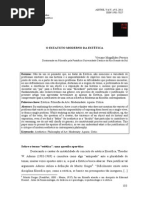 O ESTATUTO MODERNO DA ESTÉTICA