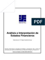 Imesfac Analisis Interpretacion Estados Finacieros