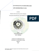 Getta Primaputri: Sifat-Sifat Dan Penggunaan Keramik Gigi Di Bidang Kedokteran Gigi, 2007. USU E-Repository © 2008