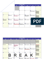 Work Schedule 2014