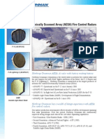 Active Electronically Scanned Array (AESA) Fire Control Radars