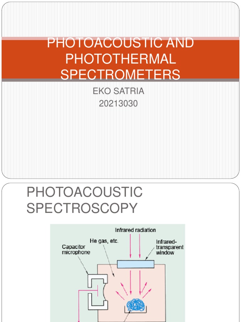 Photoacoustic & Photothermal Spectroscopy | PDF | Science & Mathematics