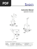 Bon Tonometer T900, A900, Z800 - User Manual