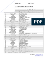 Business Quiz Page 1 of 75: Baseline/Tagline/Adline of Company/Brands