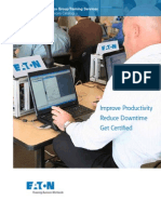 Improve Productivity Reduce Downtime Get Certified: Products and Services Catalog