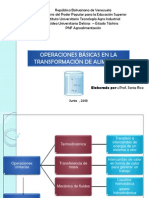 Operaciones Basicas en La Transformacion de Alimentos