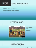 O princípio da igualdade