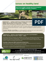 Horse Nutrition and Property Management Workshops