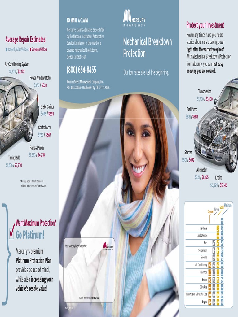 Extended Warranty Brochure Mercury PDF Transmission (Mechanics