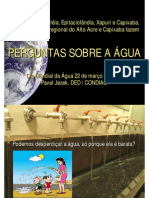 Perguntas Sobre A Agua