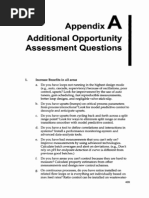 Appendix A: Additional Opportunity Assessment Questions