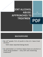 Treating Adolescent Alcohol Abuse