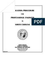 Apply for PE License in NC