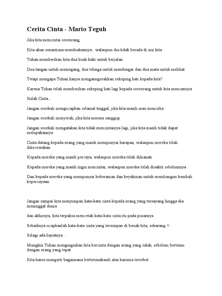 Cerita Cinta