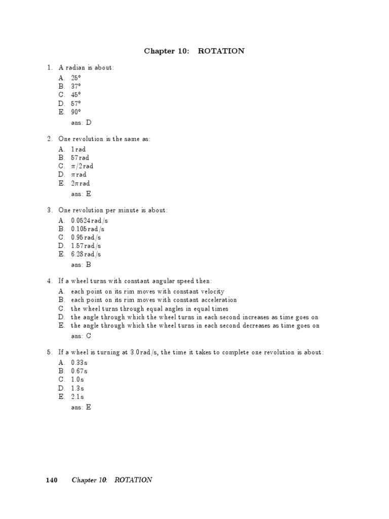 Angular Motion Concepts Rotational Kinematics and Dynamics PDF