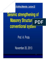 Lecture 22 - FRP Strengthening of Masonry Structures