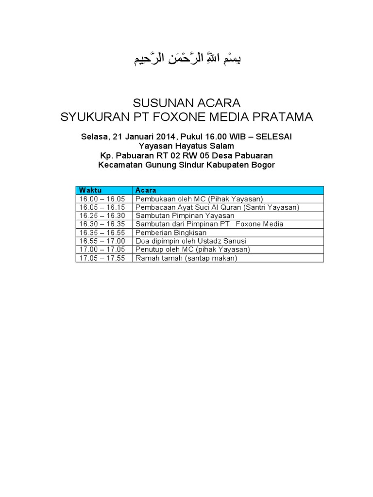 Kumpulan Teks Pidato Acara Aqiqah Kumpulan Referensi Teks Pidato