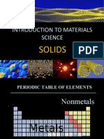 Introduction To Materials Science: Solids
