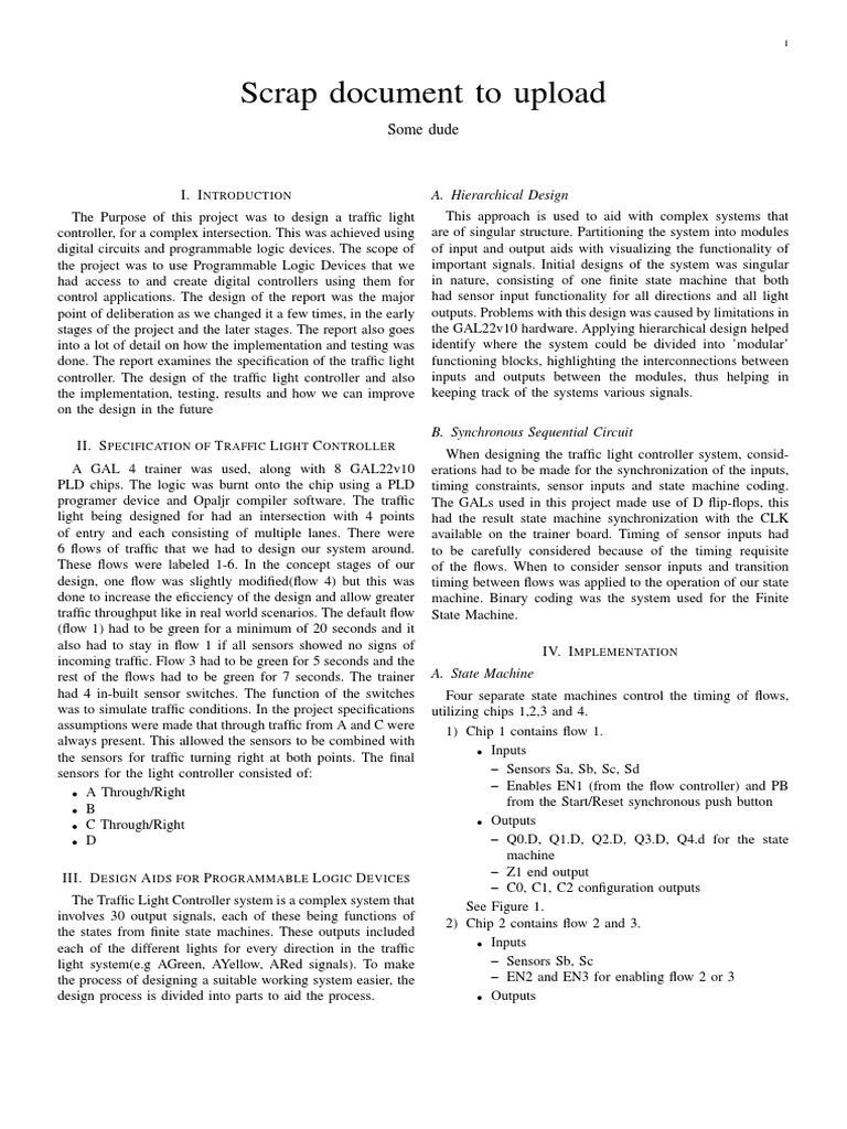 Report On Scrap Number 01 | PDF | Modularity | Input/Output