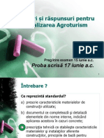 Întrebări Și Răspunsuri Pentru Specializarea Agroturism