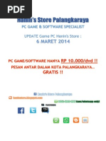 Download List Game Hanin Store PLK Maret 2014 by Achmad Rifani SN210949462 doc pdf