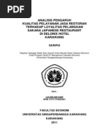 Download Kualitas Pelayanan Terhadap Loyalitas Pelanggan Restoran Jepang by Muhammad Ulil Amri SN210957465 doc pdf