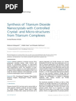 Download Synthesis of Titanium Dioxide by gemm88 SN210960090 doc pdf