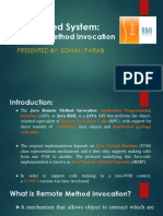 JAVA Remote Method Invocation