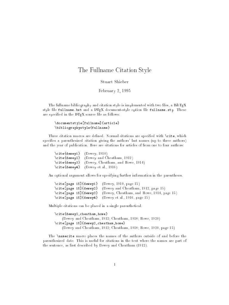 Citation in LaTeX Citation Sources