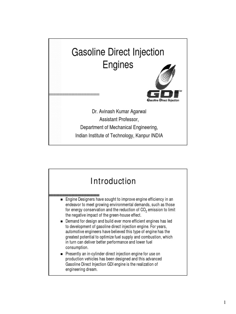 Gasoline Direct Injection Engines | PDF | Fuel Injection | Exhaust Gas