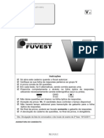 Prova Fuvest - 2012 - 1a Fase - Tipo V
