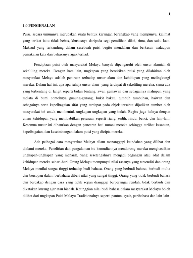 Free Gambar Ciri2 Puisi Melayu Tradisional 1 Terupdate oleh www.cikimm.com