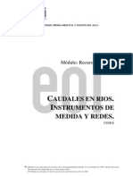 Caudales en Rios - Instrumentos de Medida y Redes.