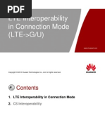 LTE Interoperability in Connection Mode (LTE-GU)